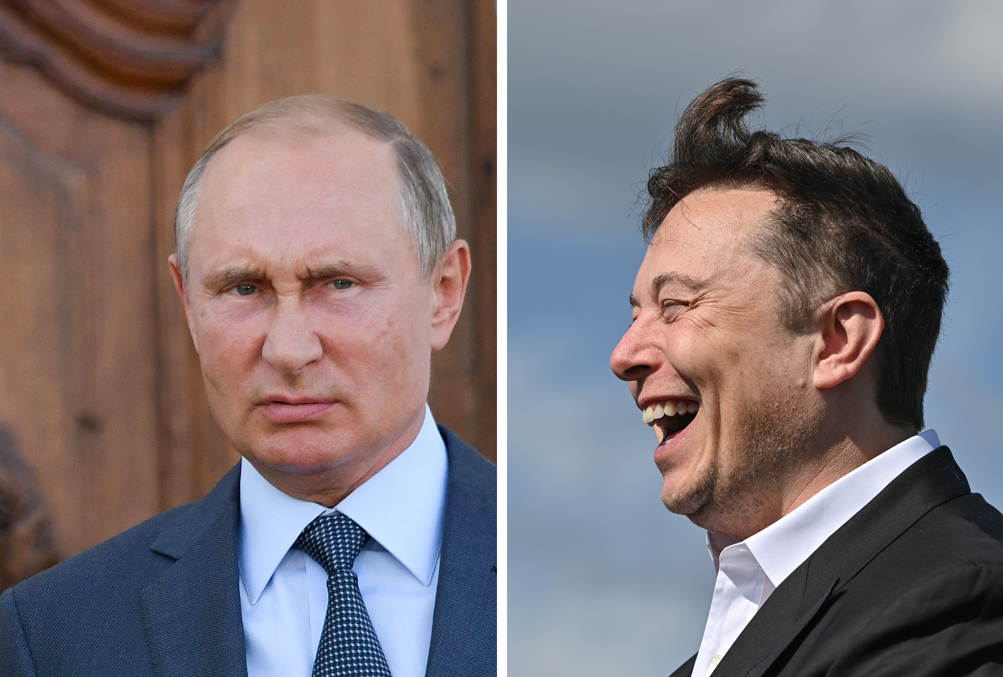 Vladimir Putin y Elon Musk