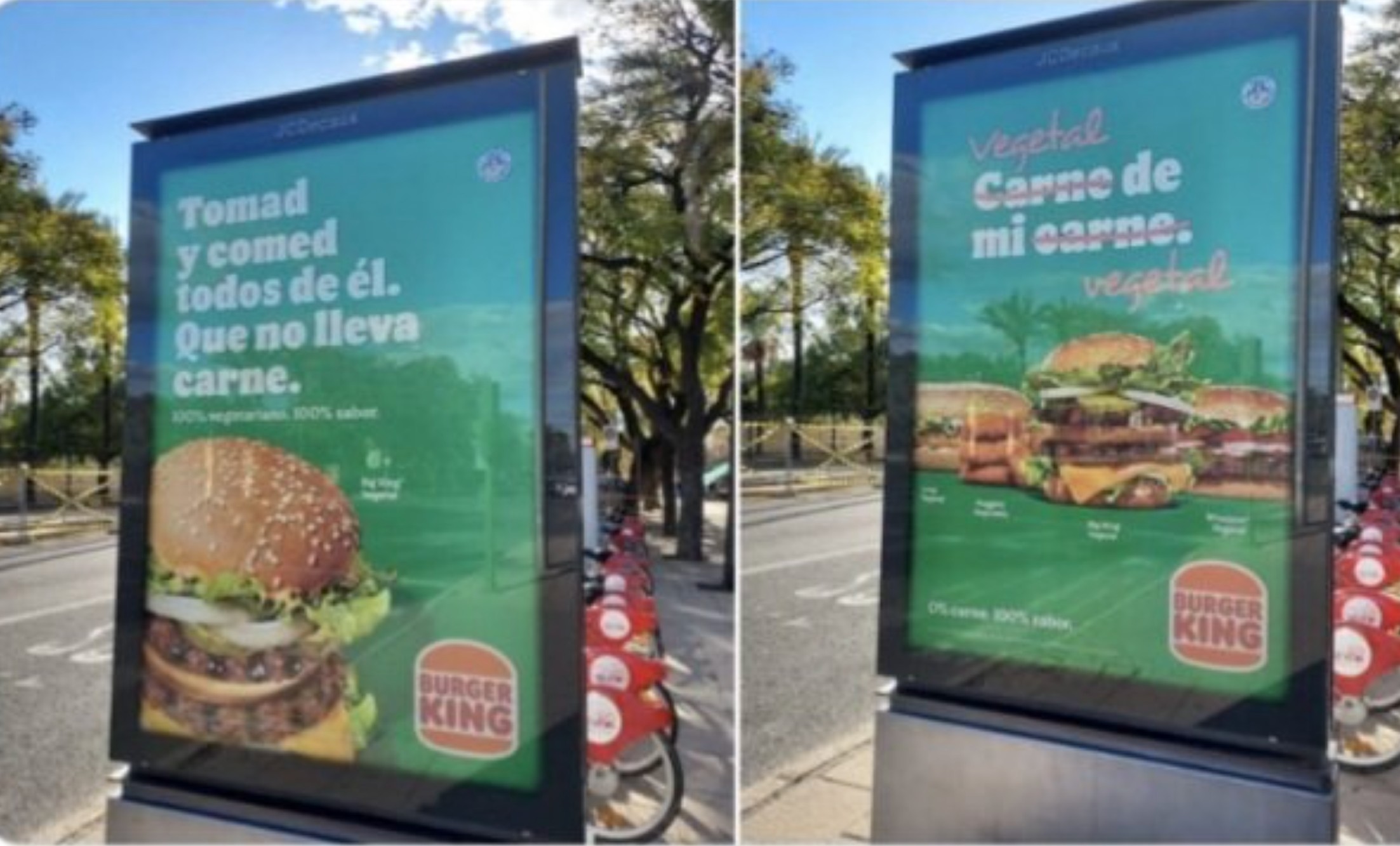 La nueva campaña de Burger King en Sevilla despertó comentarios positivos y en contra.