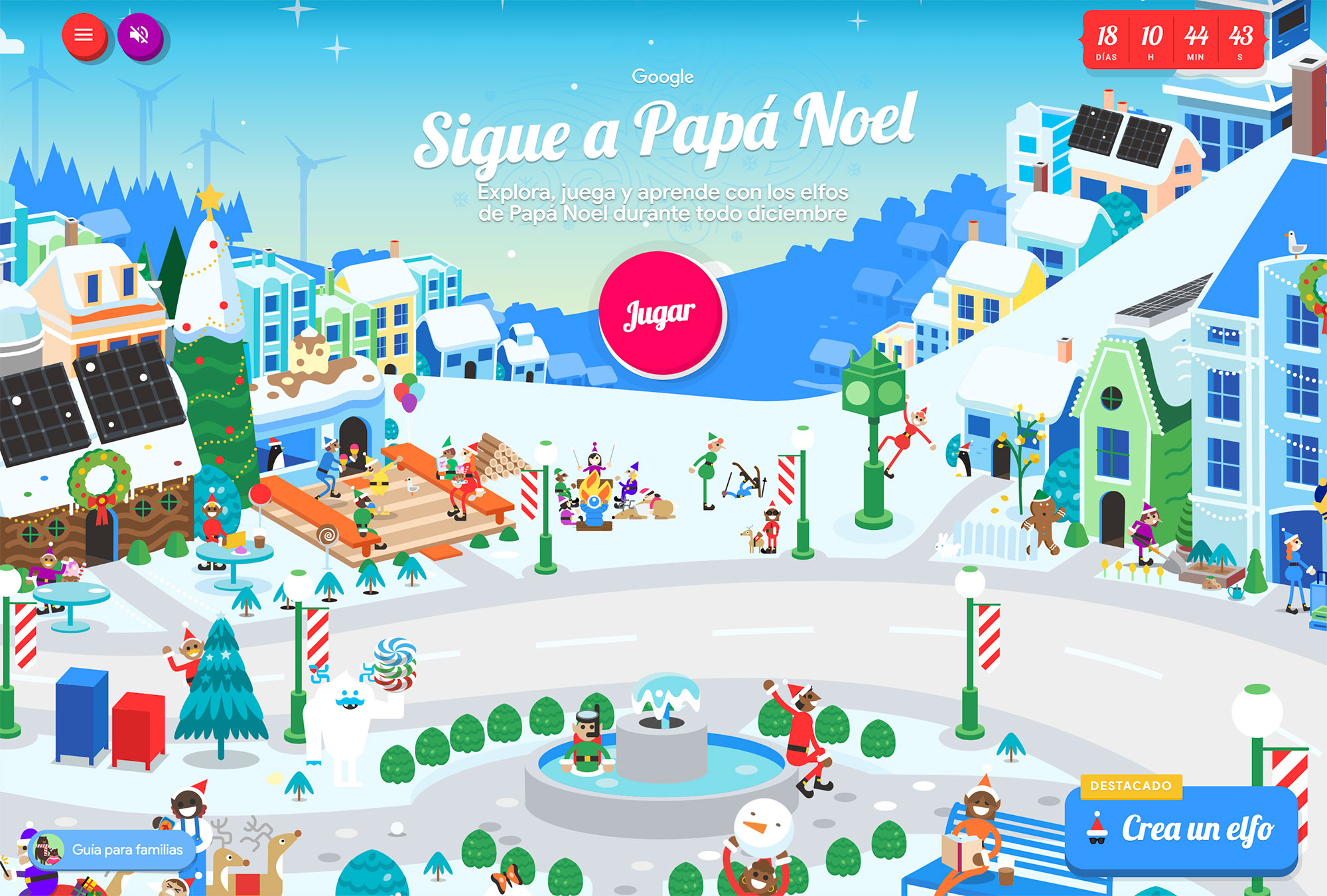 Santa Tracker, sigue en tiempo real a Papá Noel gracias a Google el día de Navidad