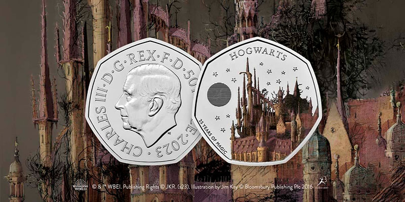 Monedas conmemorativas Reino Unido Hogwarts