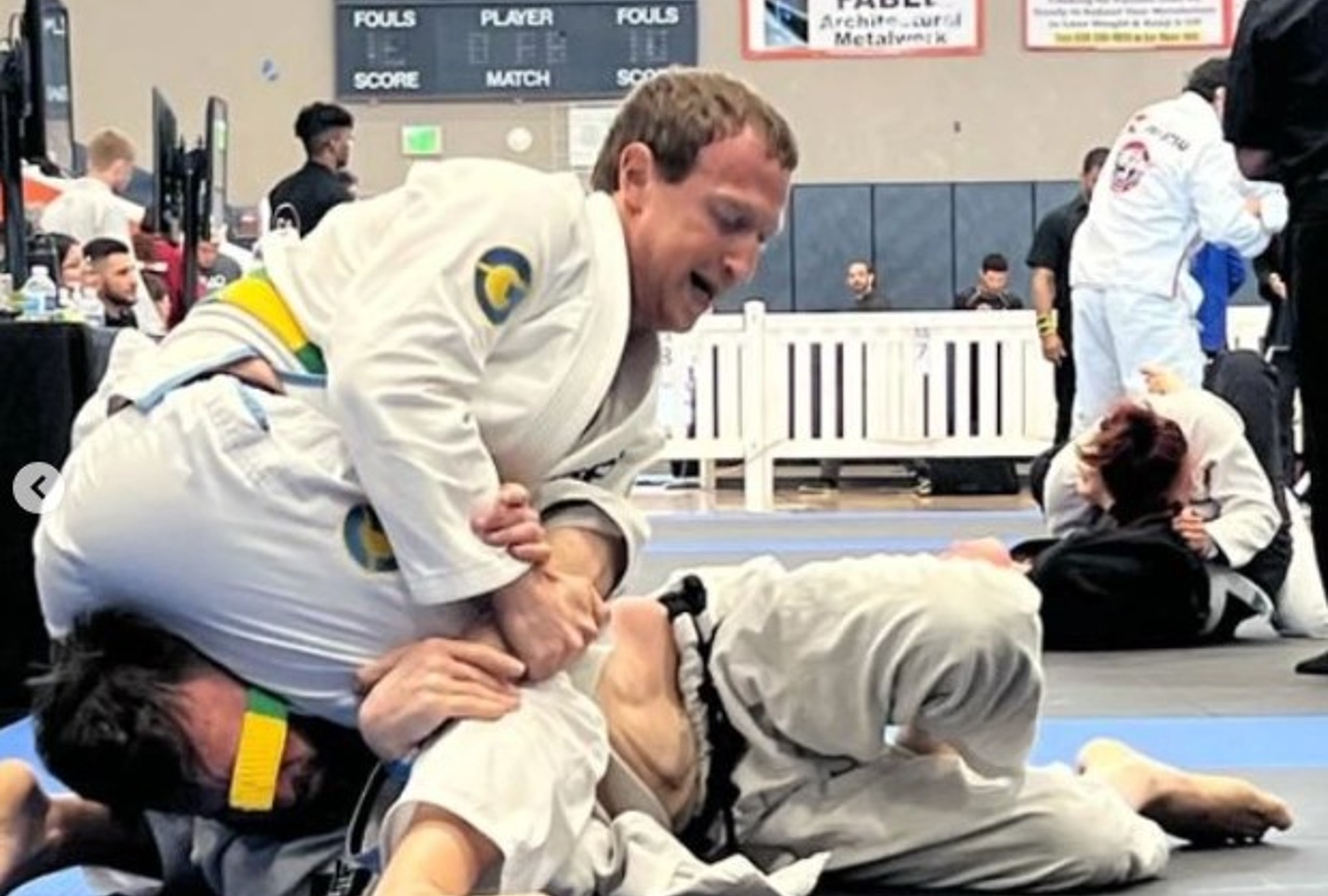 Mark Zuckerberg se llevó medallas de oro y plata en jiu-jitsu.
