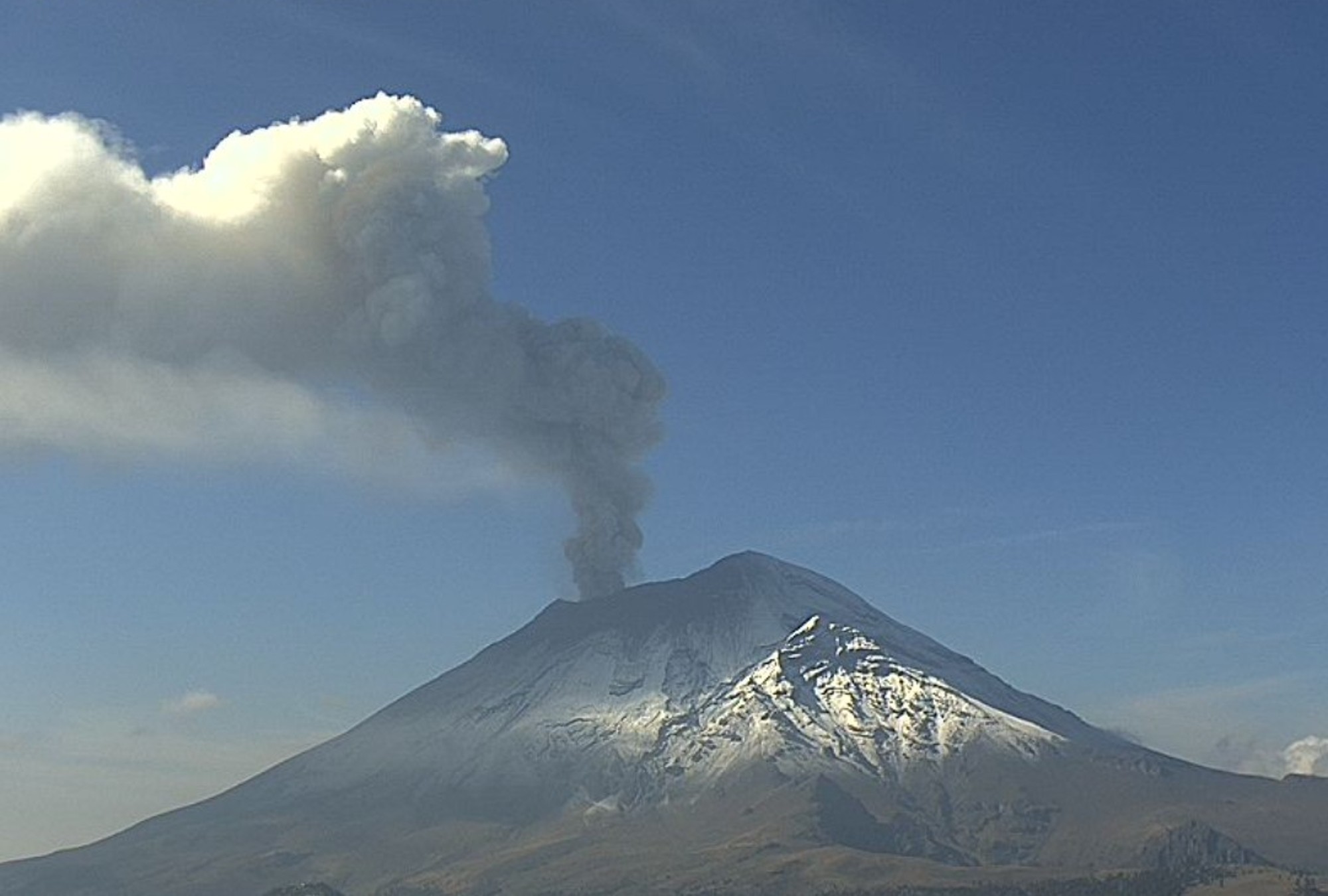 Nos encontramos en alerta AMARILLA FASE 3 del Semáforo de Alerta Volcánica del Popocatépetl.