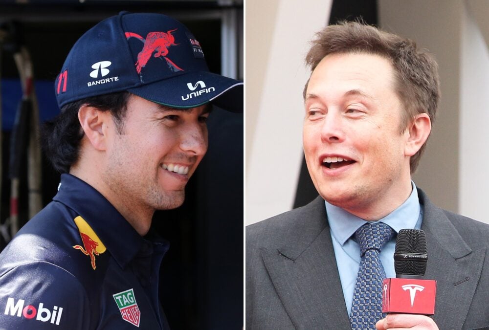 Checo Pérez Ya Se Codea Con Elon Musk El Magnate Propone Carrera De F1 Contra Tesla Foto 9557