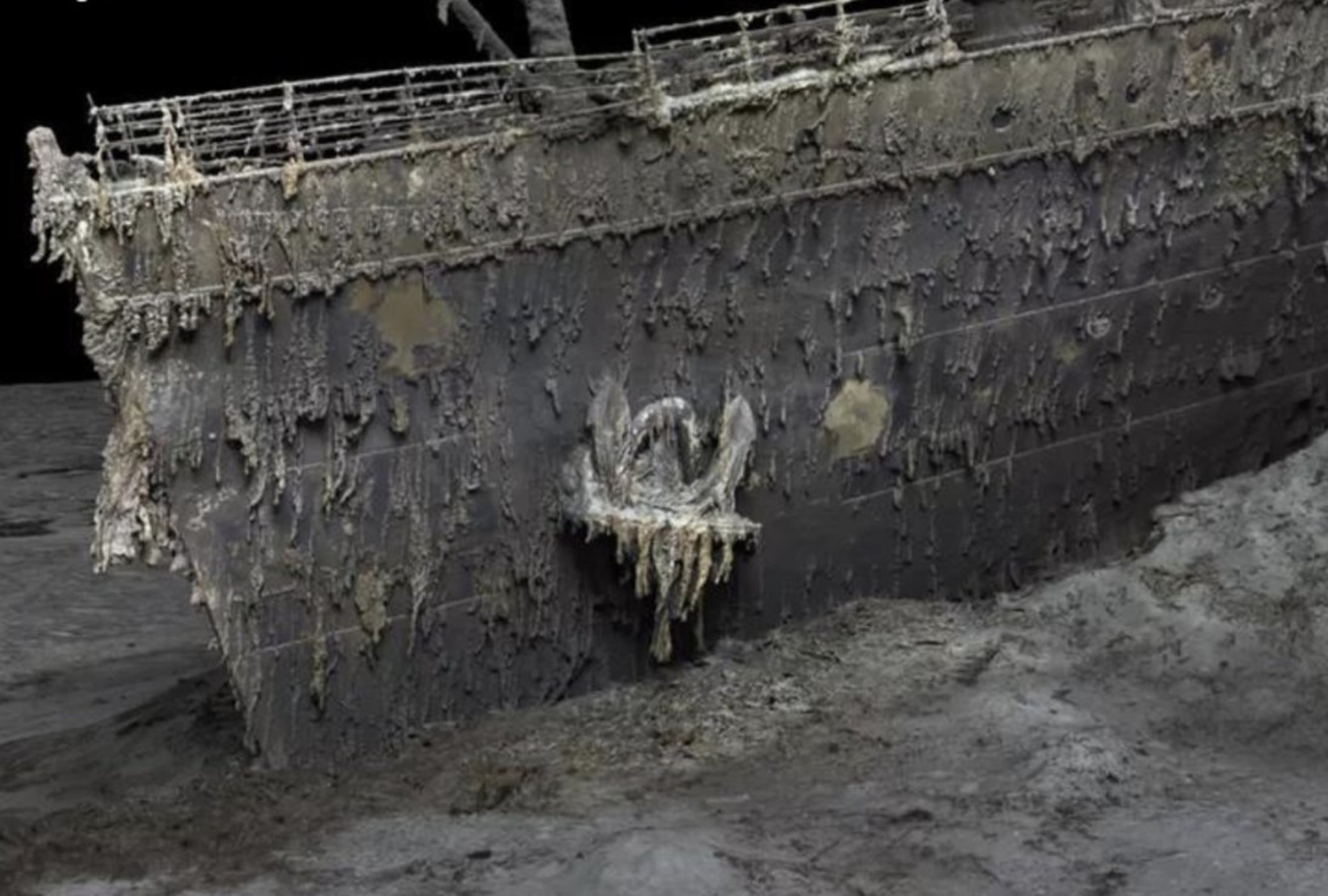 Sorprendentes imágenes del escaneo 3D del Titanic.