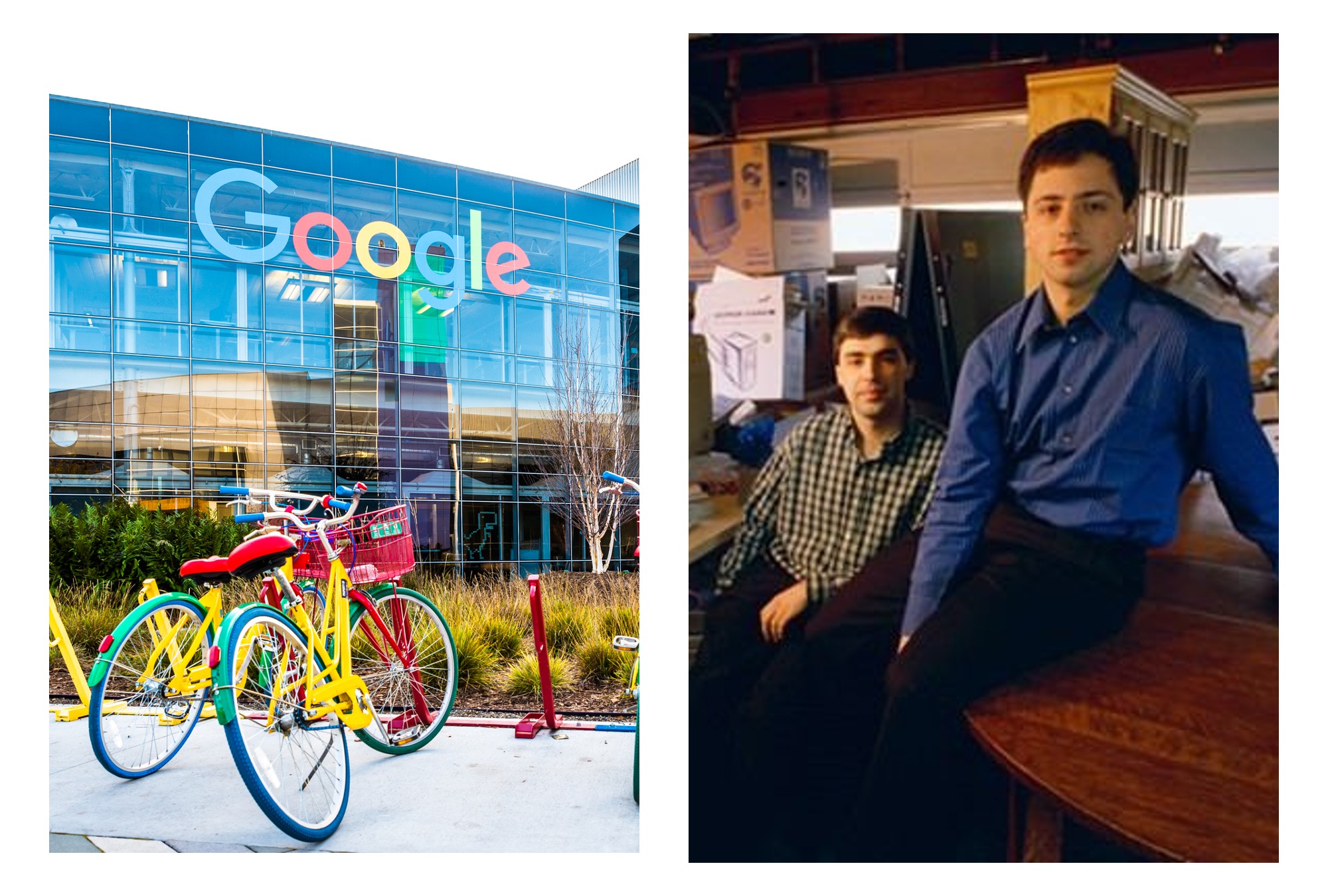 Sergei Brin y Larry Page, creadores de Google hace 25 años.