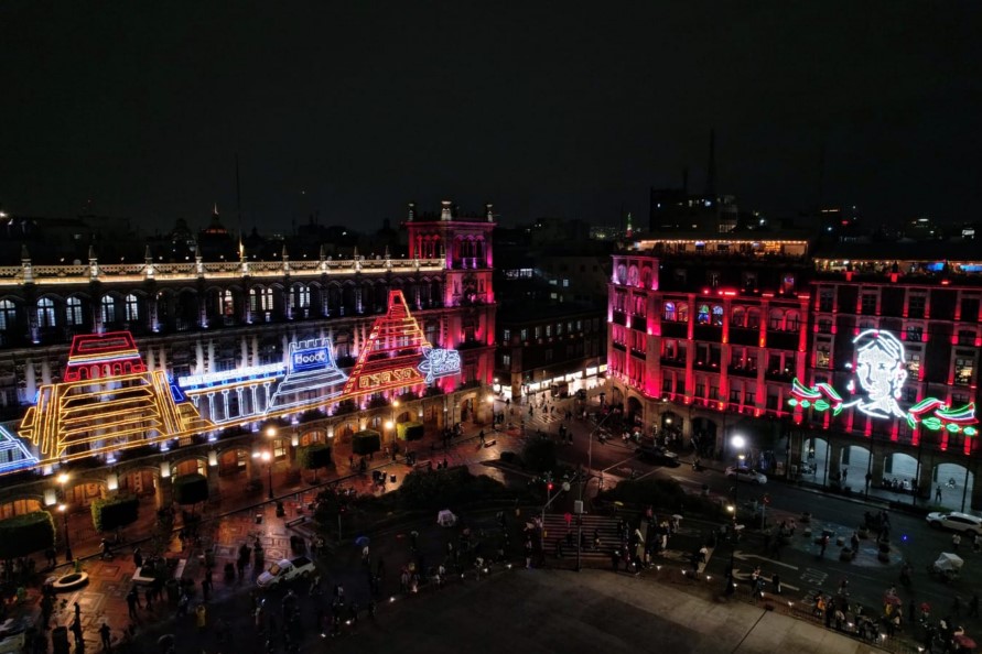 alumbrado del Zócalo