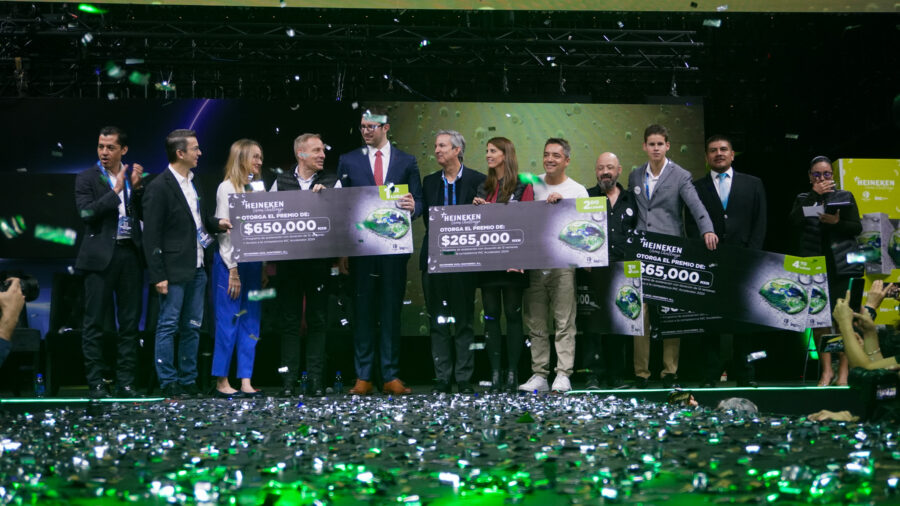 Los 3 proyectos ganadores del Heineken Green Challenge / Imagen: Daniel Guzmán