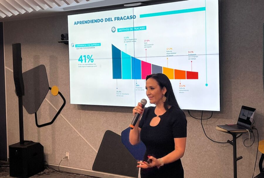 Juana Ramírez presenta la Radiografía del Emprendimiento en México 2023.