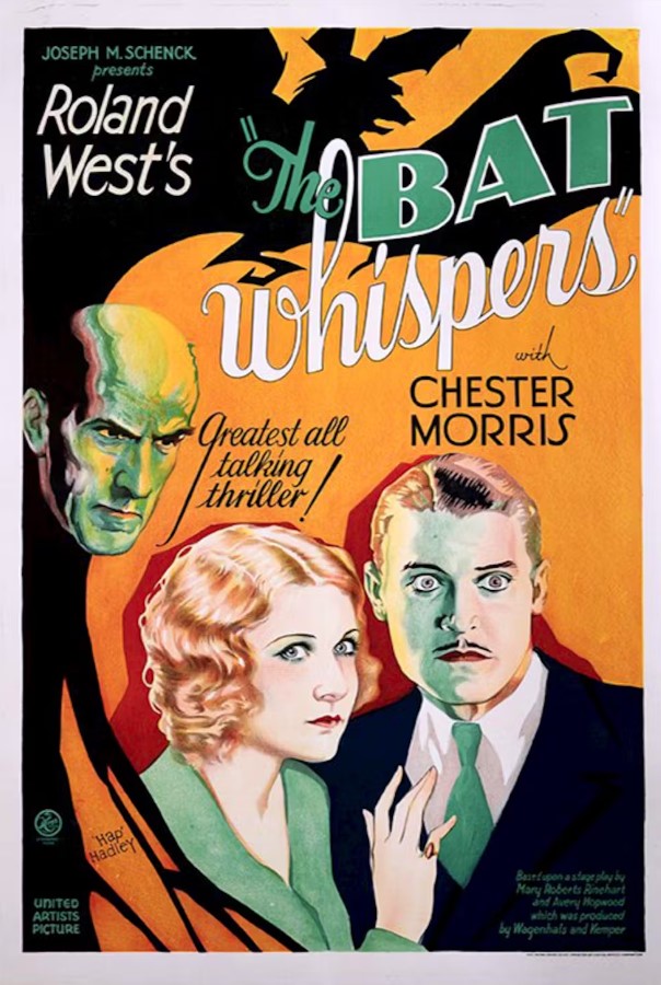 Cartel de la película The bat whispers (El murciélago susurra) / Imagen: United Artists