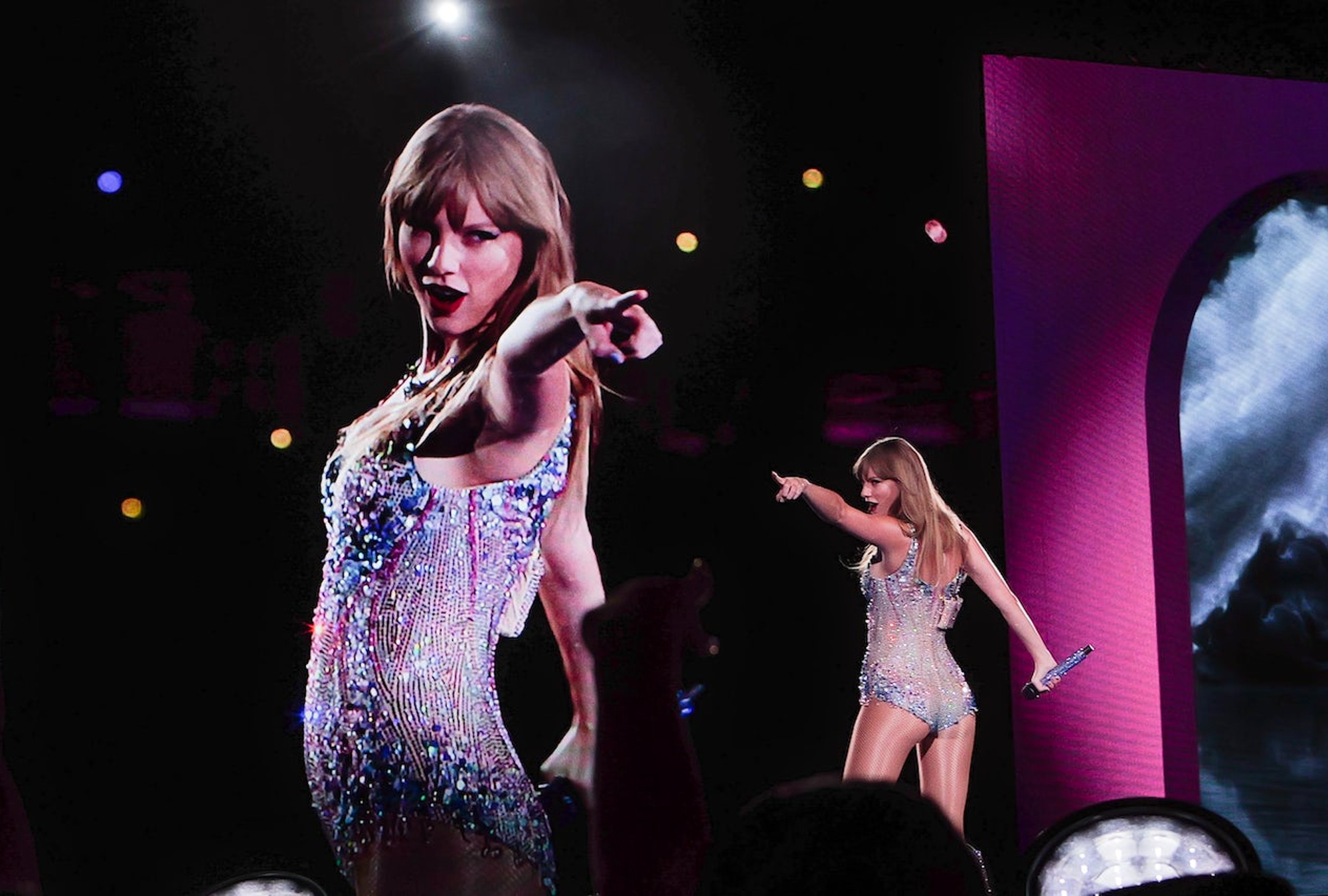 Taylor Swift en un momento de ‘The Eras Tour: Lover Set’