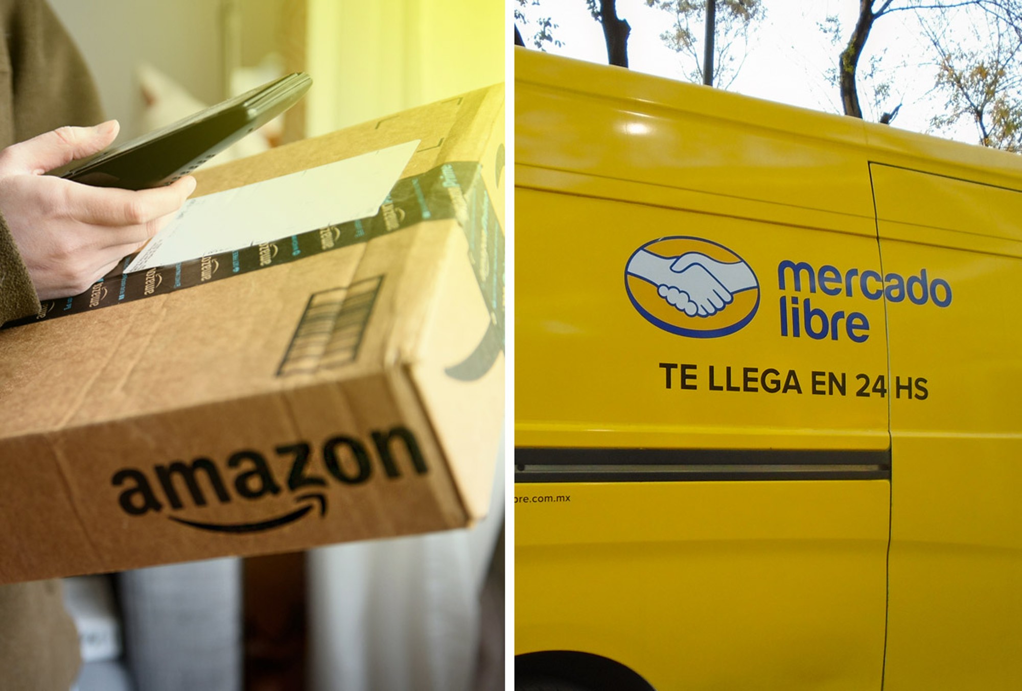 Amazon y Mercado Libre dominan el comercio electrónico latinoamericano.
