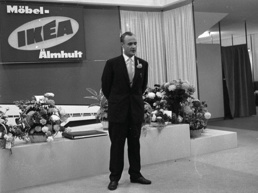 El fundador en la apertura de la primera gran tienda de la marca  / Imagen: Cortesía IKEA