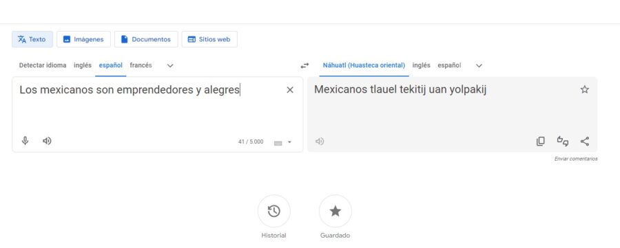 Imagen: Google Translate