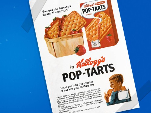 Anuncio de las Pop-Tarts en los años 60 | Imagen: Pop-Tarts.com