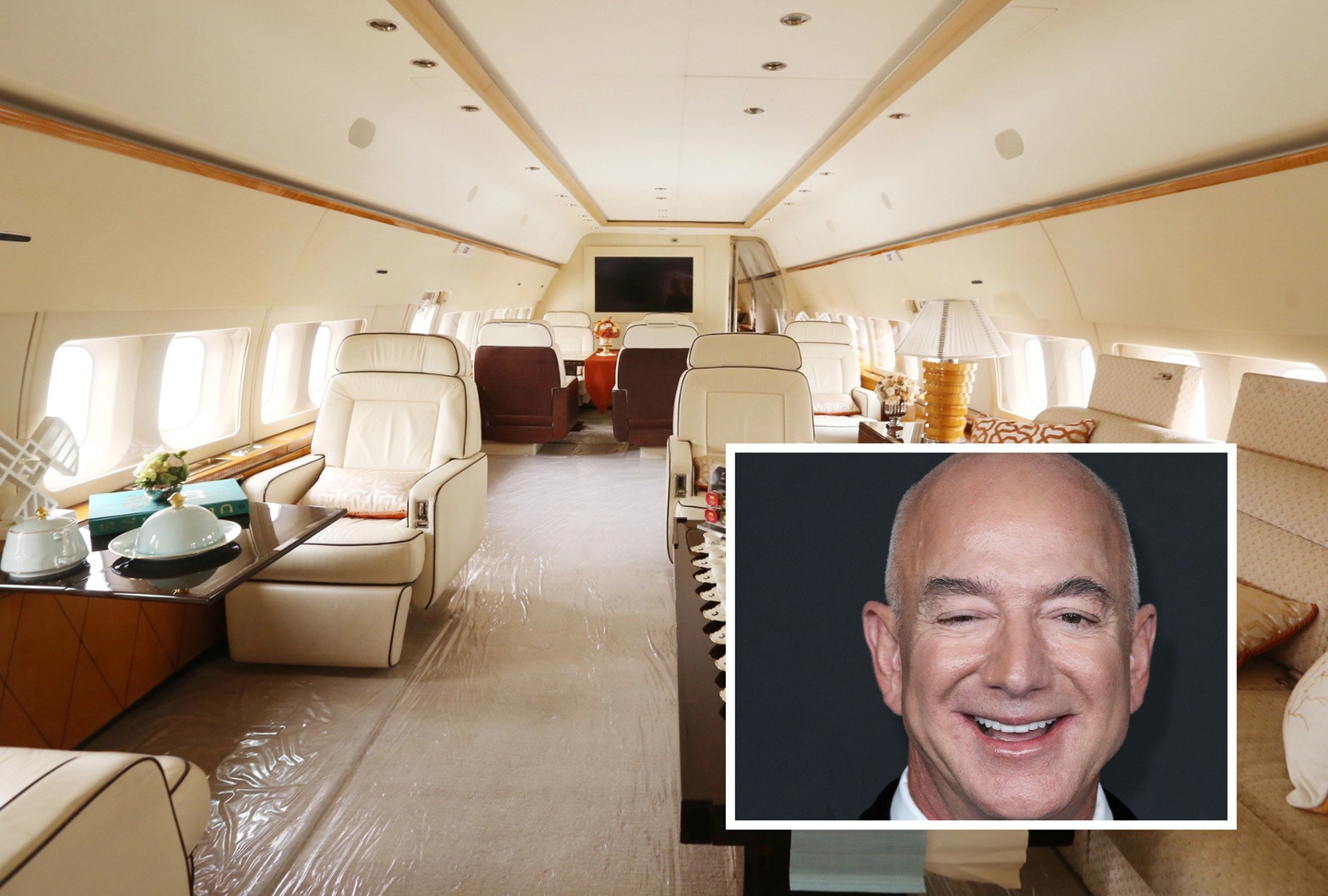 Así luce el interior del nuevo G700 del dueño de Amazon | Foto: New York Times    