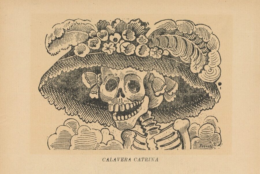 “Calavera Catrina” de José Guadalupe Posada, 1910 | Imagen: Dominio público.