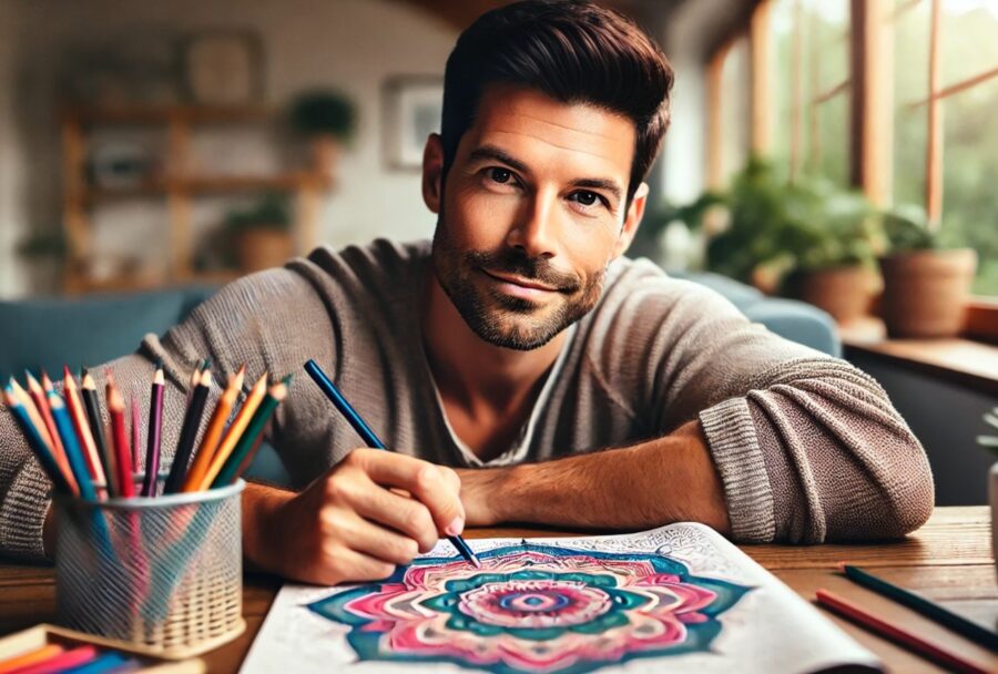 Colorear mandalas ayuda con el estrés.