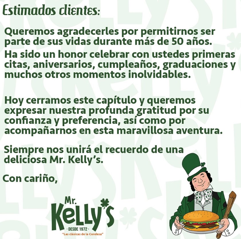 Imagen: Mr. Kelly's vía Instagram