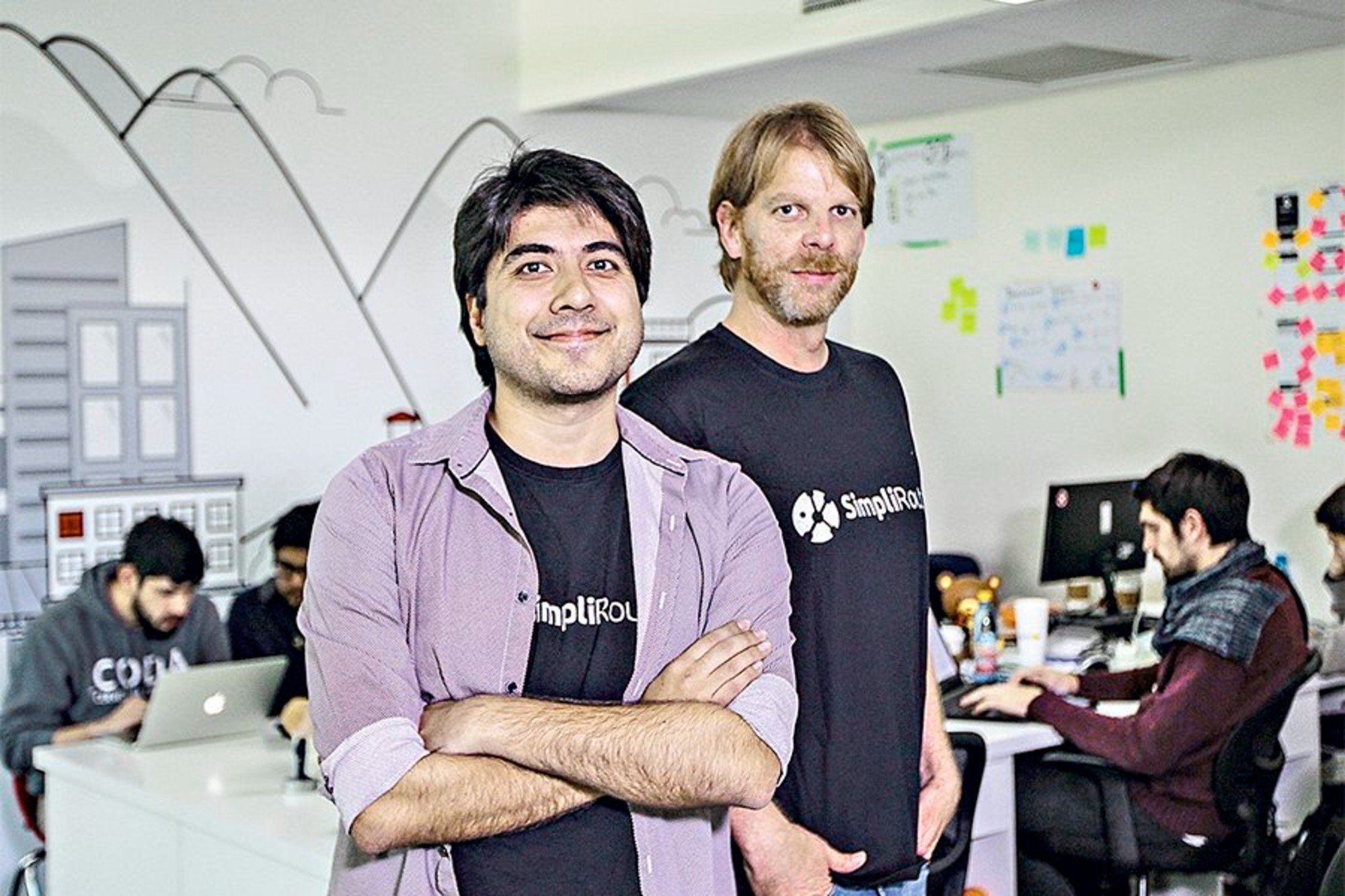 Álvaro Echeverría y Eyal Shats, fundadores de SimpliRoute.