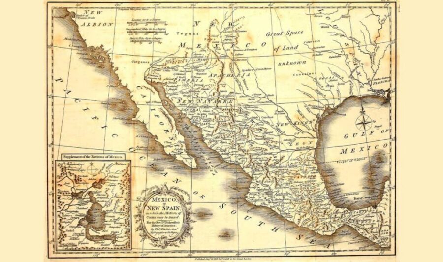 Mapa que muestra la región del Golfo de México, próximamente renombrado como "Golfo de América" en Google Maps para usuarios en EU | Imagen: UNAM