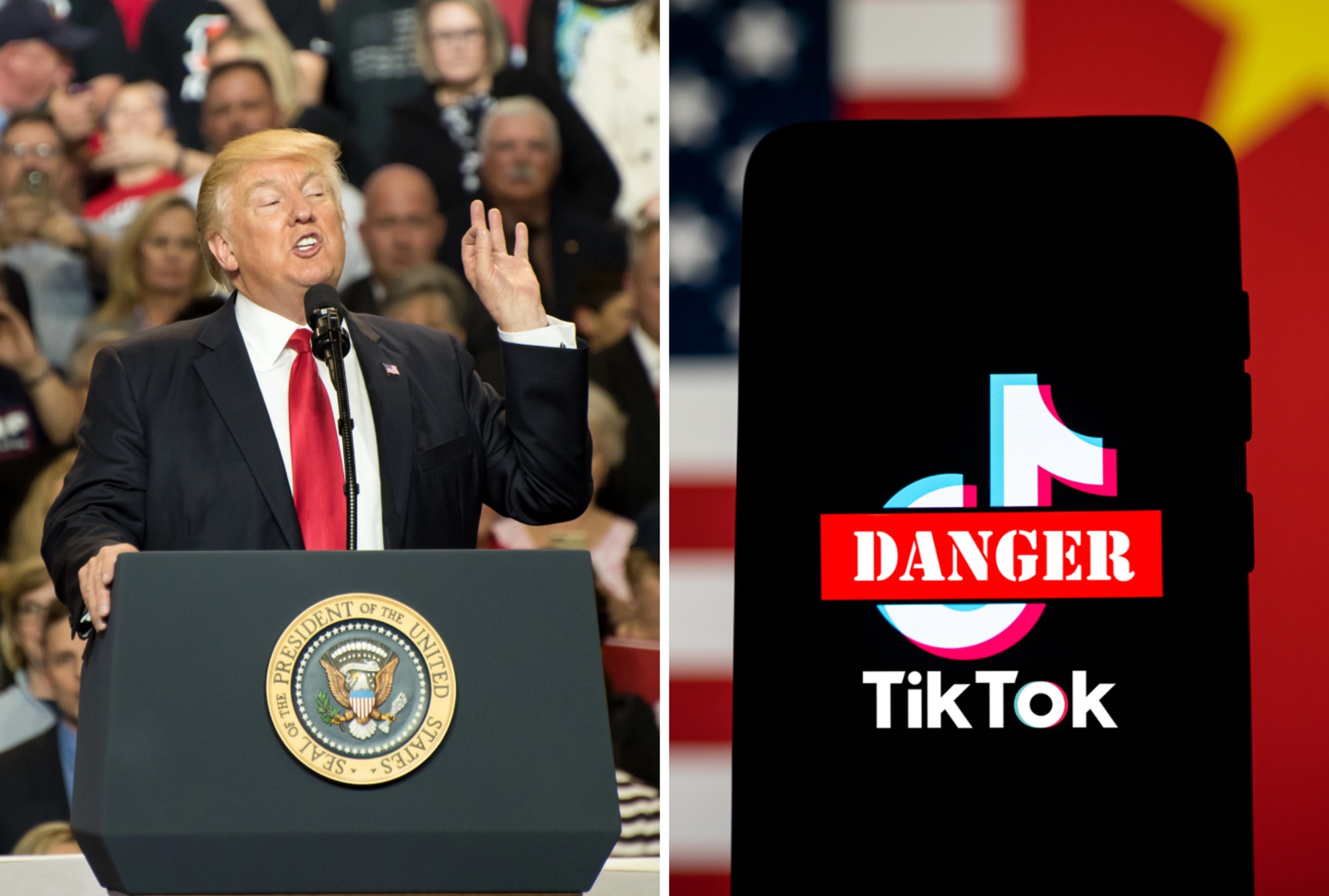 El presidente Donald Trump propone la venta de TikTok.