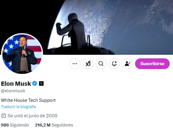 Imagen: Elon Musk vía X