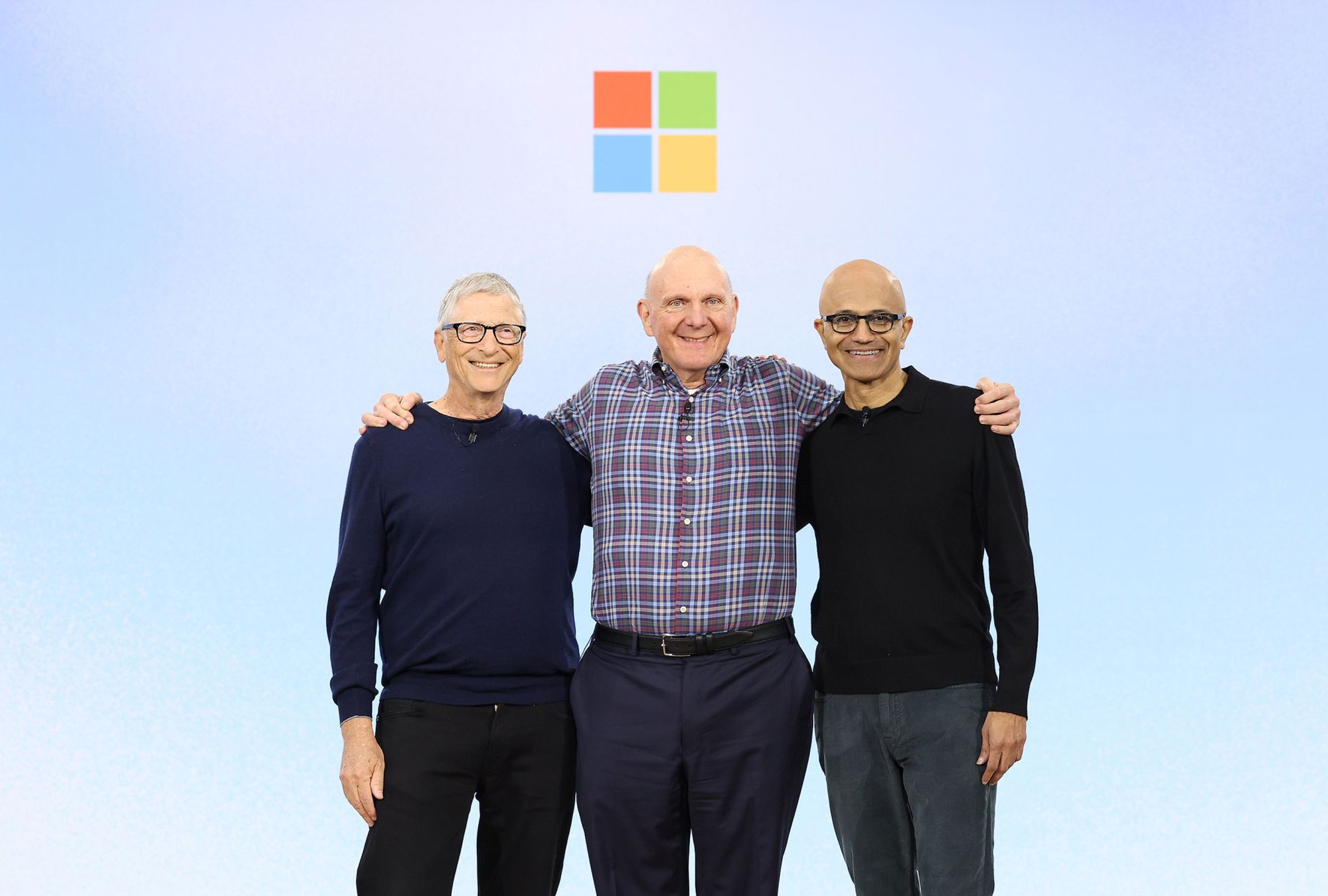 Bill Gates, Steve Ballmer y Satya Nadella