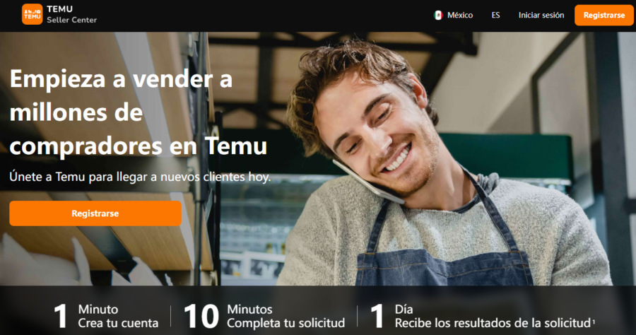 Temu Seller Center | Imagen: Temu