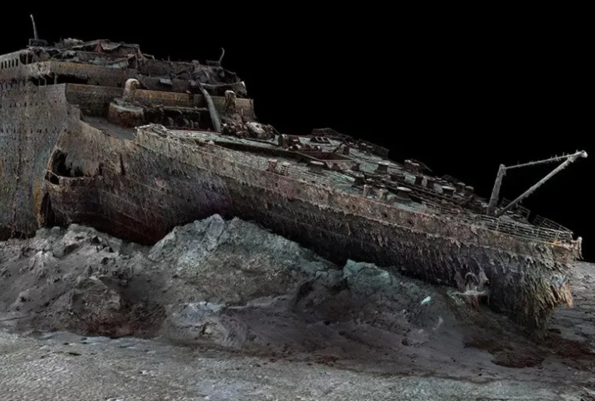 Modelo digital en 3D del Titanic.
