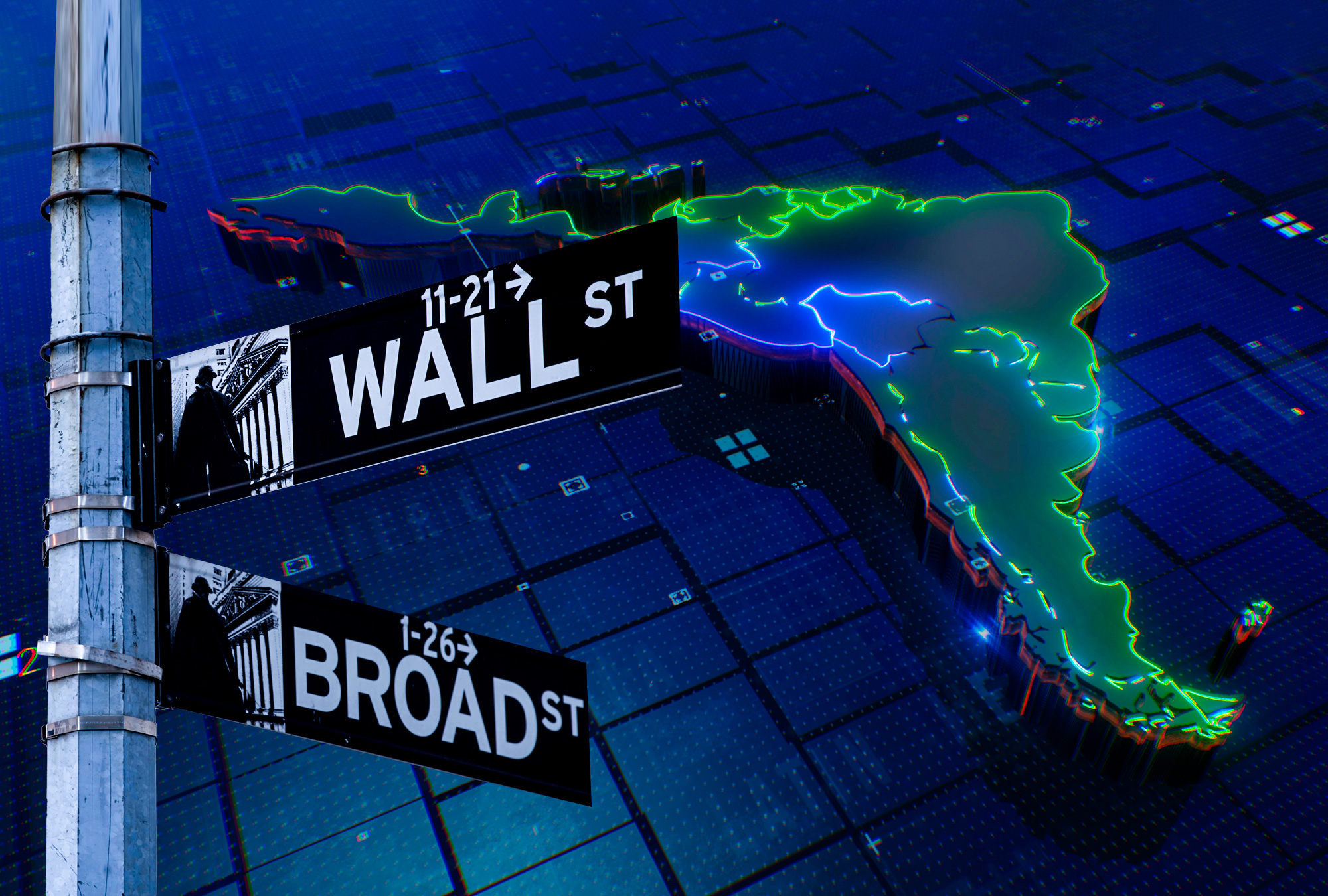 Acciones latinas destacadas en Wall Street.