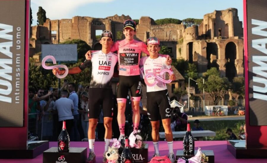 Los ganadores del Giro de Italia 2025 | Imagen: Isaac del Toro vía Instagram