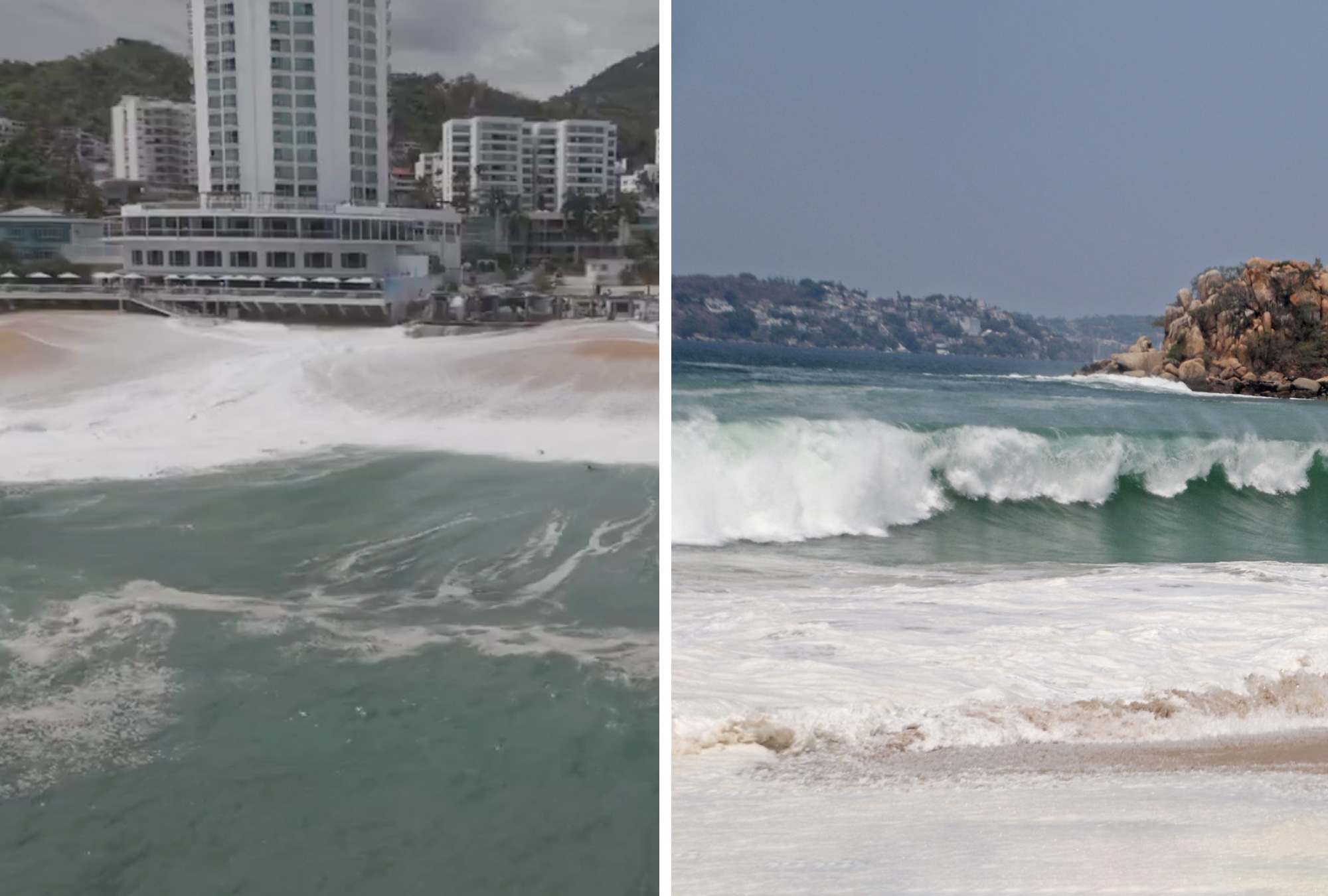 Mar de fondo en Acapulco