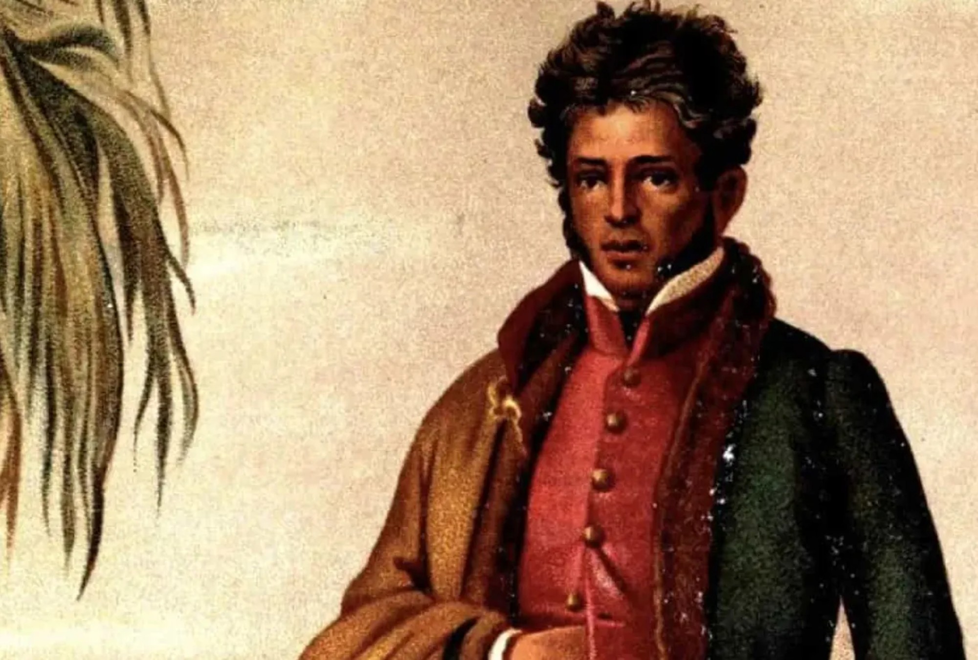 Vicente Guerrero en uniforme militar.