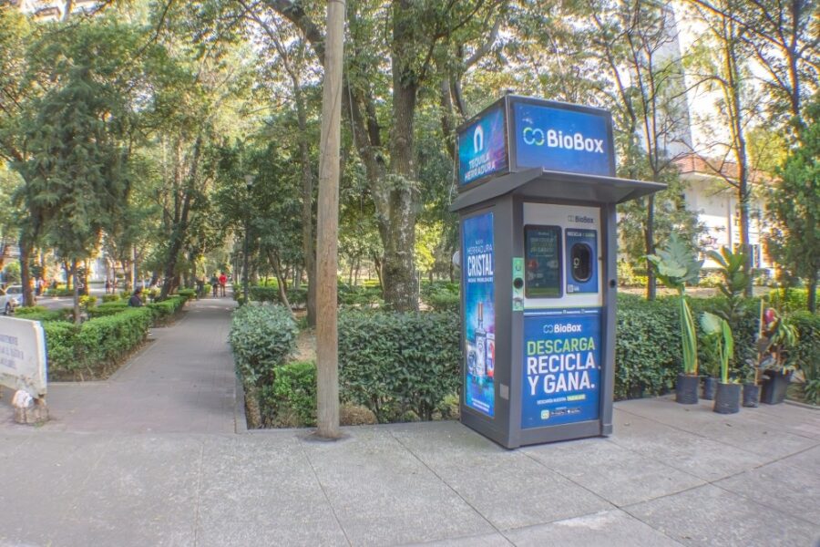 Las máquinas de BioBox aceptan PET, aluminio, vidrio y cápsulas de café | Imagen: Cortesía BioBox