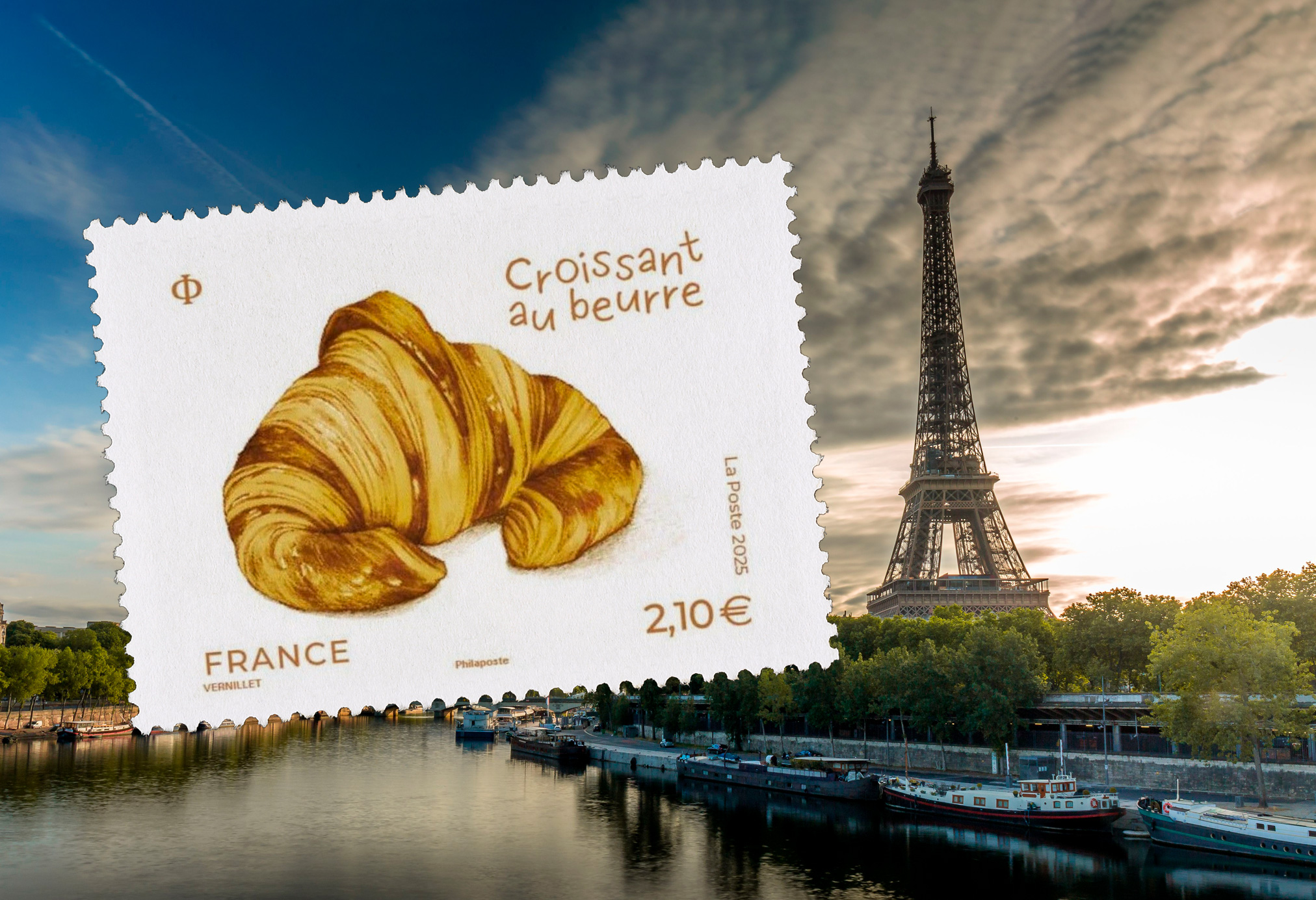 Estampilla con aroma a cruasán.