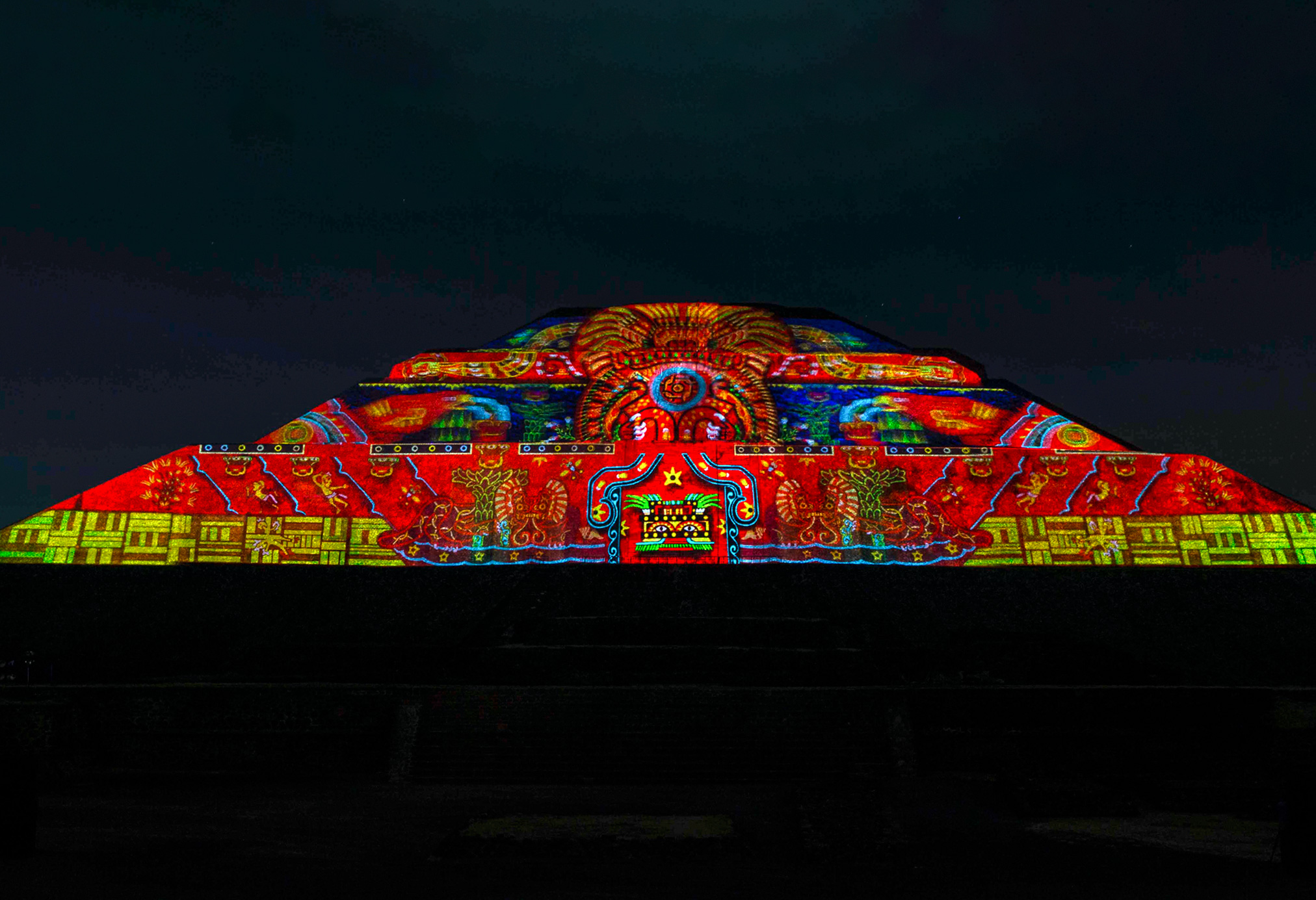 Show de luces en Teotihuacán