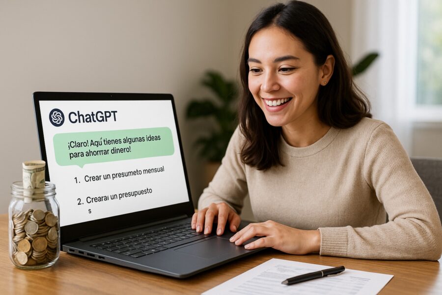 ChatGPT para ahorrar: presupuesto, descuentos y control de gastos paso a paso.