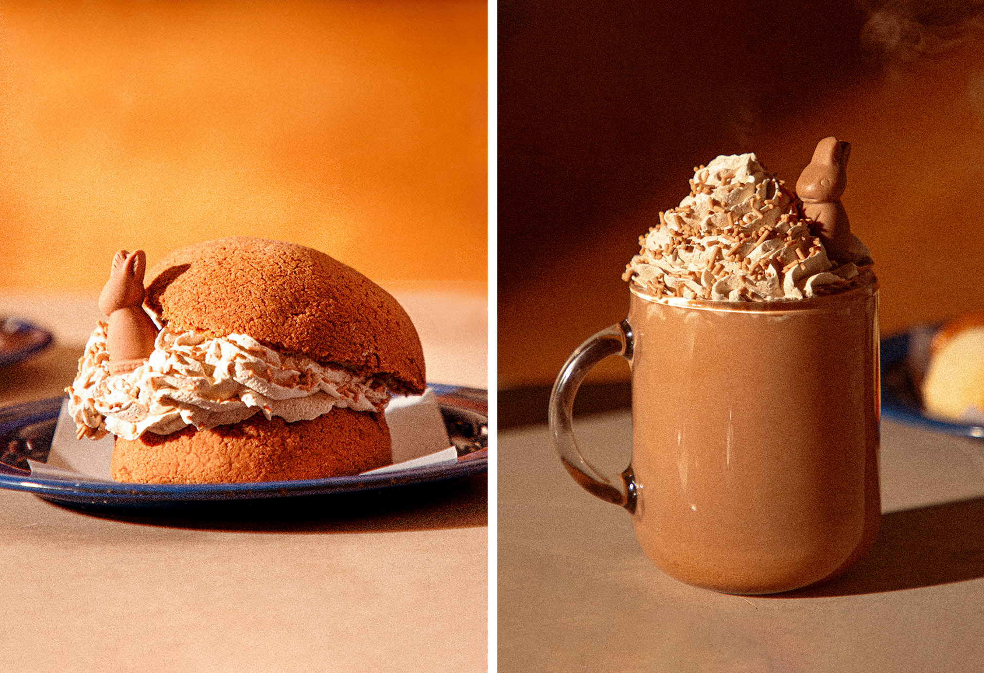 El nuevo menú incluye bebidas y alimentos icónicos reinterpretados con el conejo Turín.