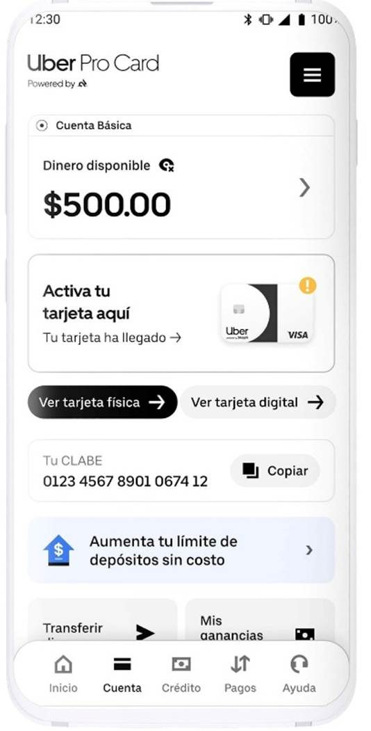 Uber lanza la Uber Pro Card en México, una tarjeta de débito desarrollada con Consubanco y Bkaya | Imagen: Uber