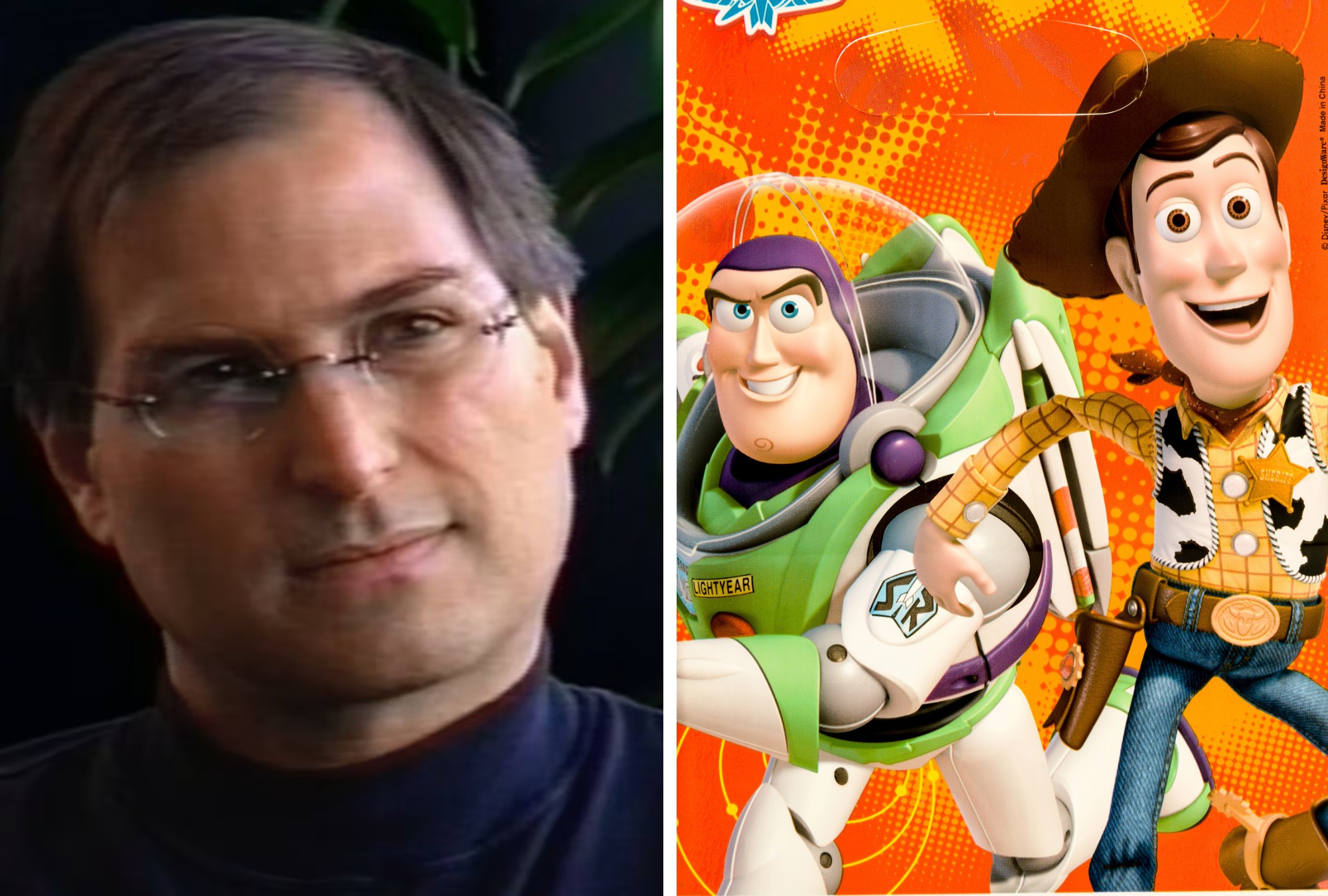 Steve Jobs durante la entrevista de 1996 donde habla sobre Pixar.