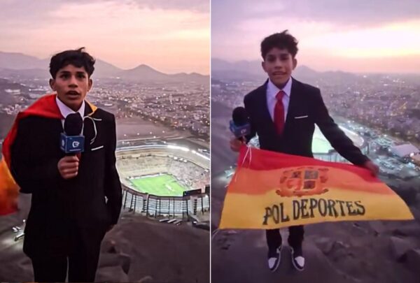 Pol Deportes: el joven de 15 años que narró la final de la Libertadores desde un cerro y le ganó a los grandes