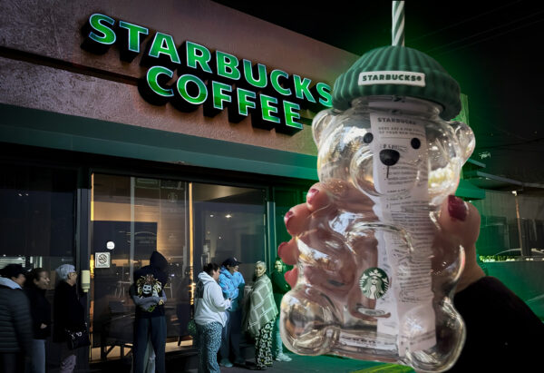 Vaso Bearista de Starbucks desata caos en México: filas desde la noche y reventa hasta en 6,000 pesos (VIDEOS)
