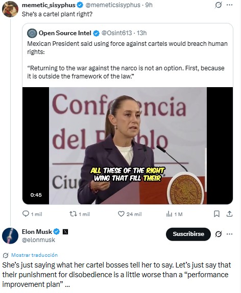 Imagen: Elon Musk vía X