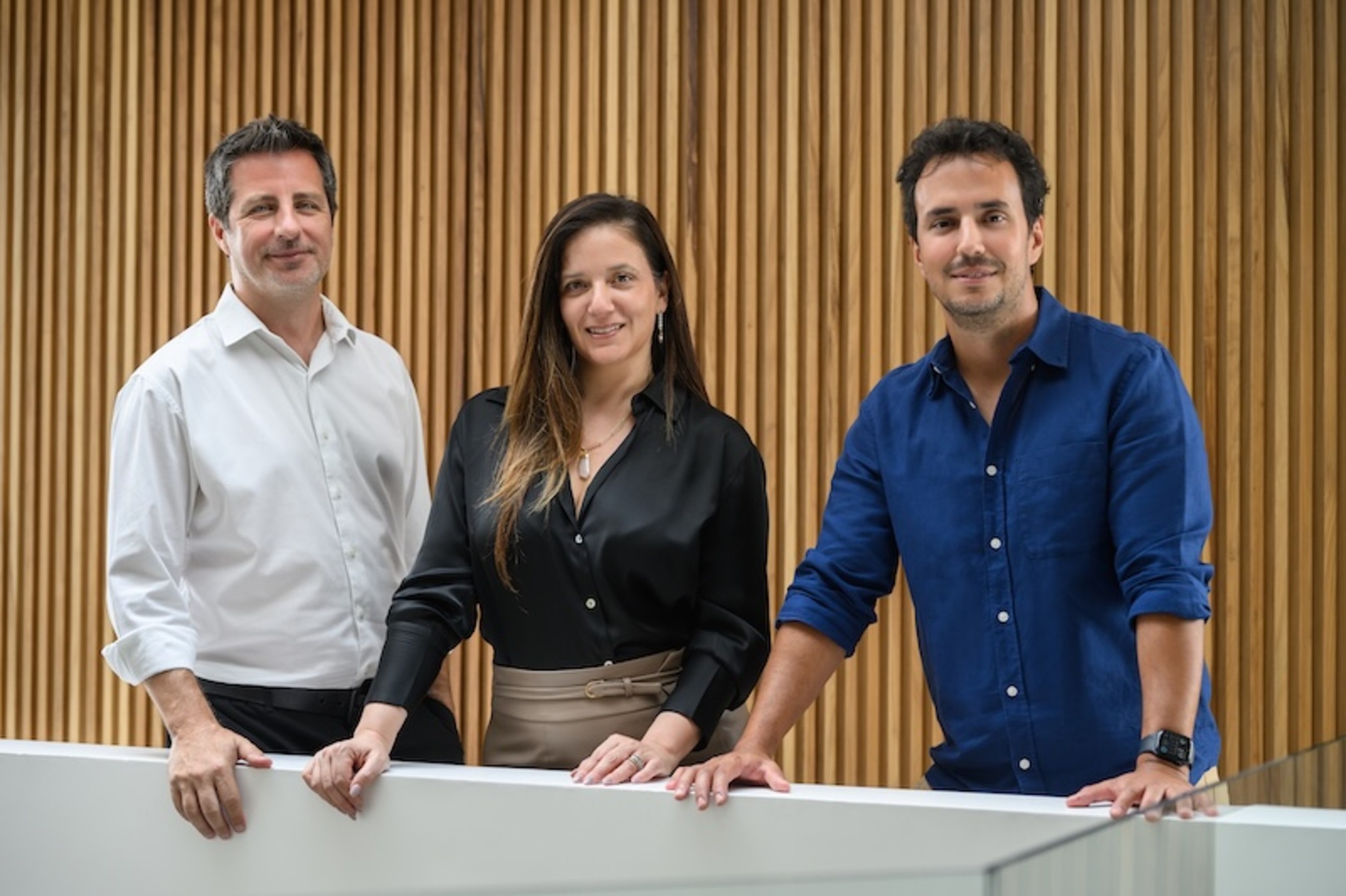 Hernán Ordoñez, Brand Strategy and Creative; Natalia Scalia, cofundadora y Head of Strategy; Lucas Barros, Digital Marketing & Creative.