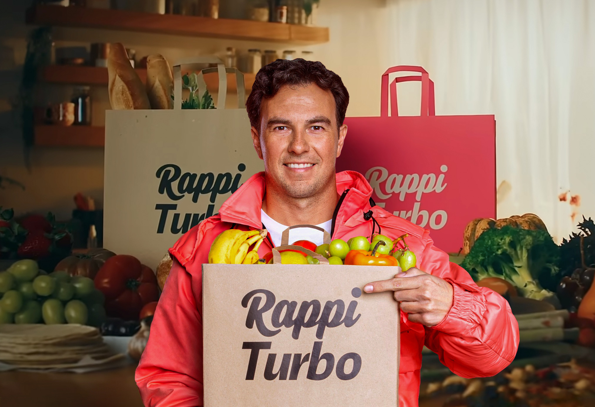 Checo Pérez se convierte en imagen de Rappi Turbo.