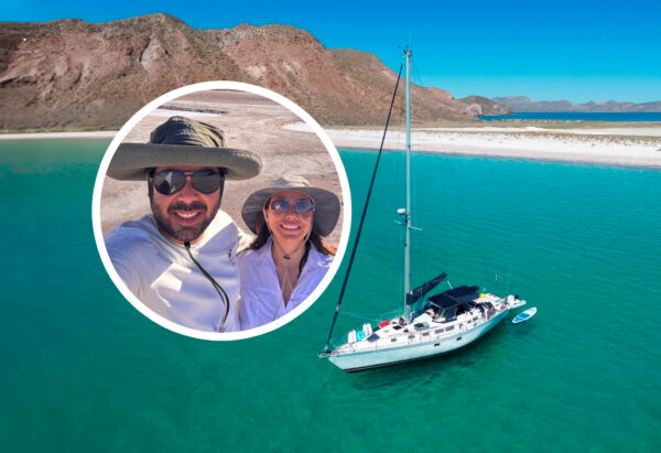Renan y Fernanda dejaron la vida godín para vivir en un velero: ahora recorren los mares de México