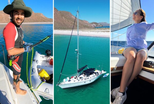 Renan y Fernanda dejaron la vida godín para vivir en un velero: ahora recorren los mares de México