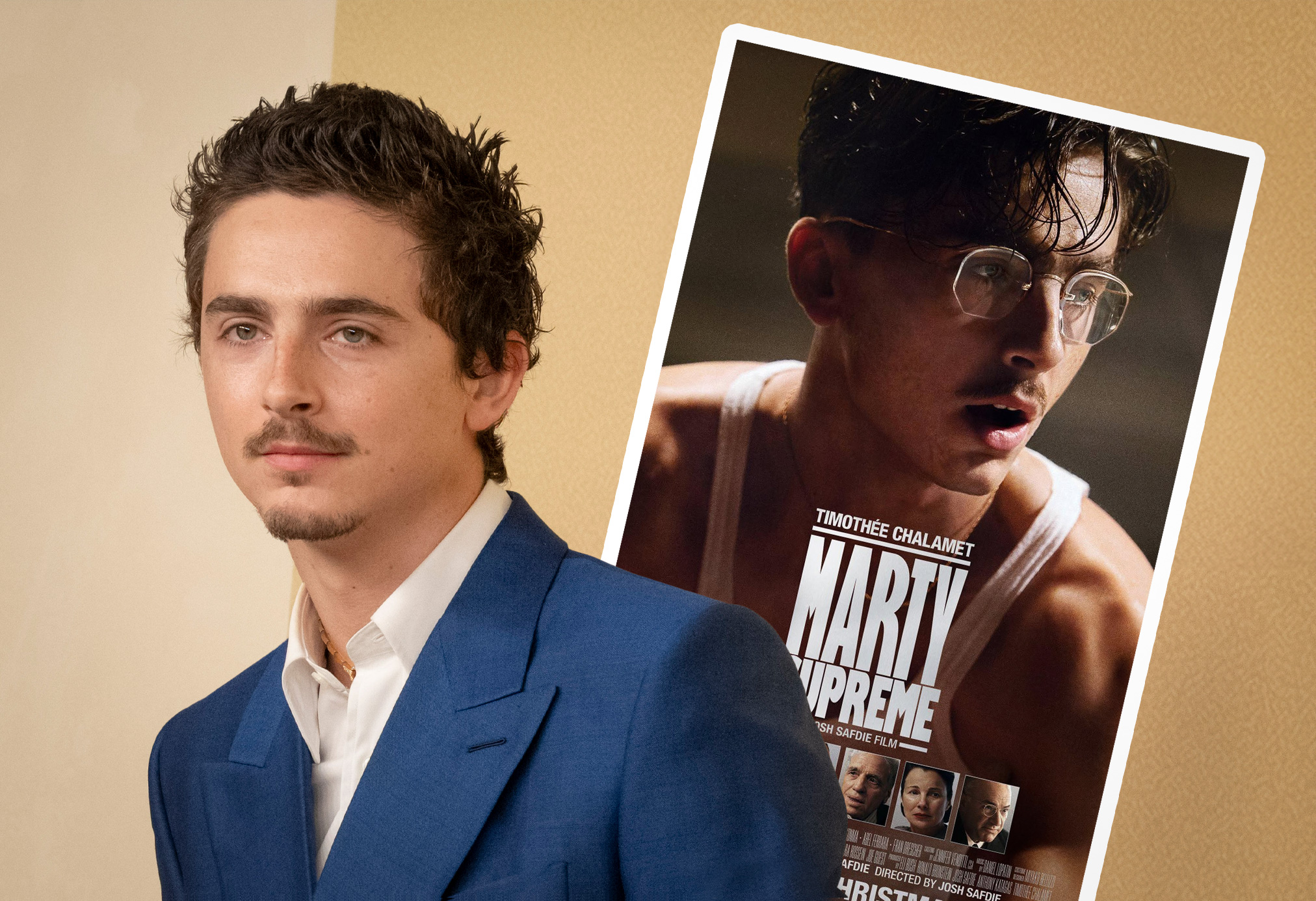 Timothée Chalamet y Marty Supreme