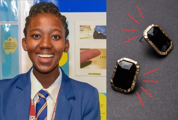 La joven de 17 años que diseñó aretes para protegerse de ataques y alertar a la policía