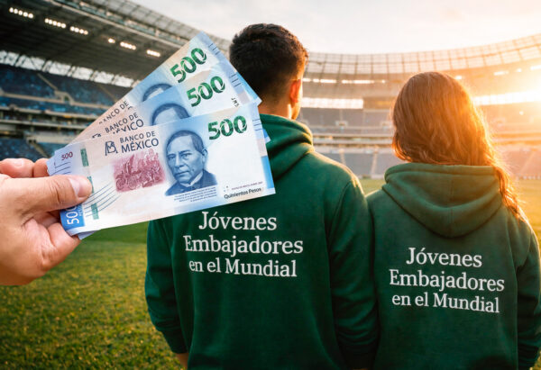 ¿Sin trabajo ni escuela? Ya puedes ser embajador del Mundial 2026